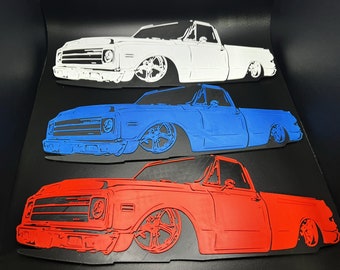 Classic Chevrolet C10 3D Wall Art