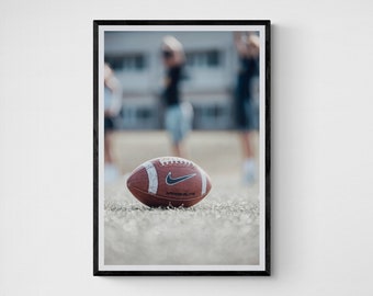 Teenage Boy Room Decor, American Football Print, Teenage Boy Gifts, American Football Print, American Football Ball