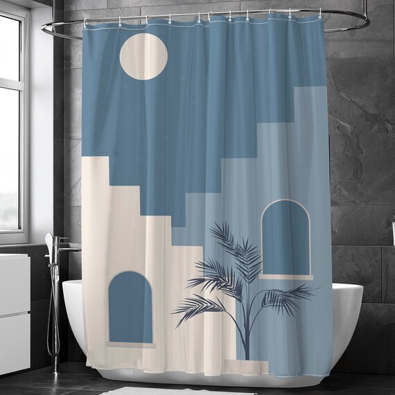 Wholesale Luxury Brand Logo Waterproof Shower Curtain for Bathroom 4 Piece  custom printed shower curtains bathroom set From m.