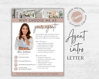 Real Estate Marketing Introduction Canva Template | Printable Hello Neighbor Farming Flyer
