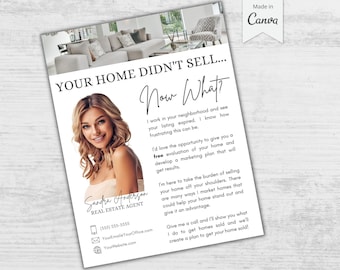 Real Estate Marketing Expired Listing FSBO Letter Expired Listing Real Estate Canva Templates Printable Hello Neighbor Farming Flyer