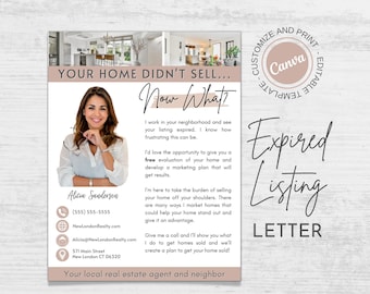 Expired Listing FSBO Letter Expired Listing Real Estate Real Estate Marketing Canva Templates Printable Hello Neighbor Farming Flyer
