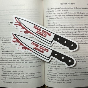 true crime junkie bookmark, true crime junkie, book lover