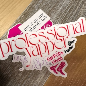 professional yapper sticker, professional sticker, bookish sticker