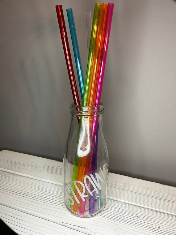 Reusable Straw Holder Stainless Steel Straw Kitchen Utensil Etsy