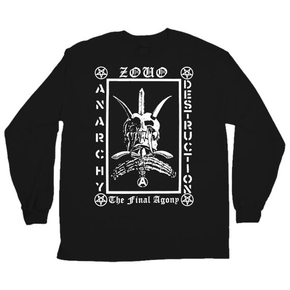 Zouo Longsleeve T-shirt (black & White Available) - Etsy