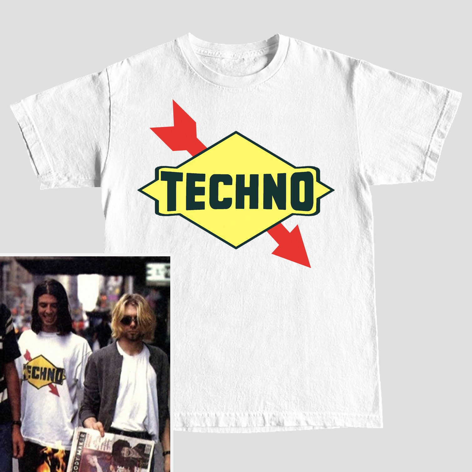 NIRVANA ニルバーナ 1993 Tour Tシャツ 両面プリント XL NIRVANA / ニルヴァーナ Tシャツ IN UTERO TOUR 1993 | craif