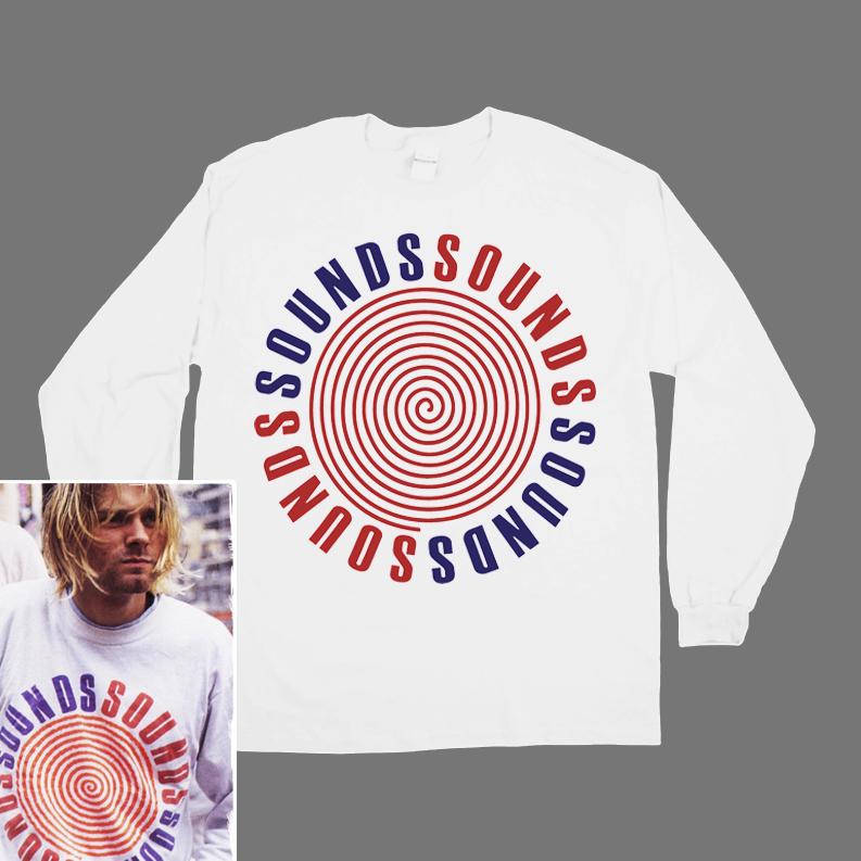 【Kjseason】VERETTA SOUNDS Tシャツ Sサイズ￼ Sounds Longsleeve T-shirt (worn by Kurt Cobain) - Etsy