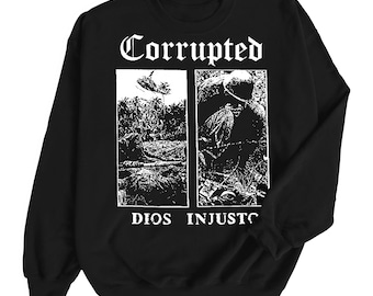 Corrupted 'dios Injusto' Sweater - Etsy Canada