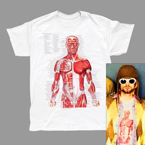 Camiseta con diagrama anatómico (usada por Kurt Cobain)