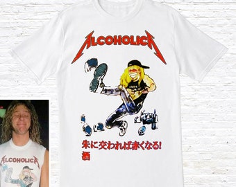 Alcoholica T-shirt (worn by James Hetfield) - Etsy
