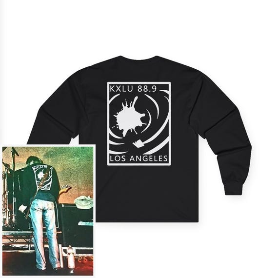 KXLU Longsleeve T-shirt (worn by Kurt Cobain) - Etsy