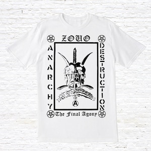 ZOUO Anarchy Destruction T-shirt Comes Gism Rug Final - Etsy ZOUO Anarchy Destruction T-shirt Comes Gism Rug Final - Etsy