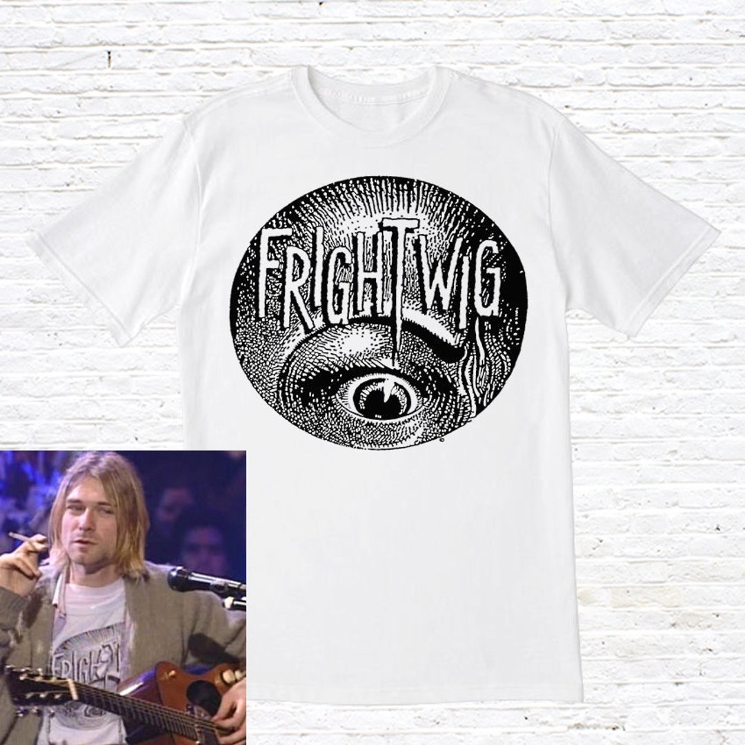 Frightwig T-shirt (worn by Kurt Cobain) - Etsy Frightwig T-shirt (worn by Kurt Cobain) - Etsy