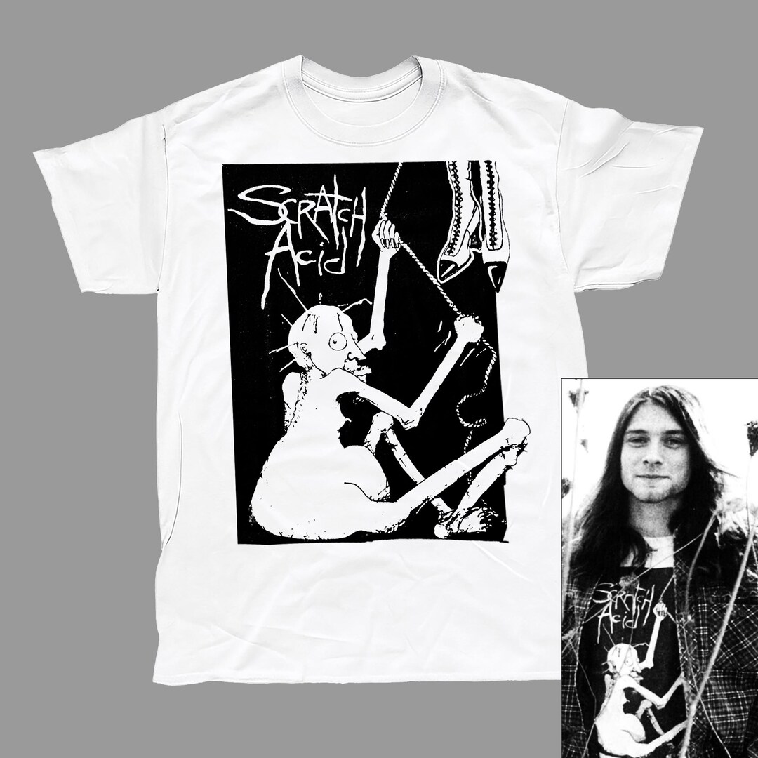 Scratch Acid T-shirt (worn by Kurt Cobain) - Etsy