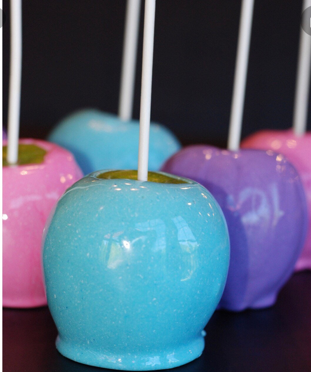 Cotton candy flavored candy apples Etsy
