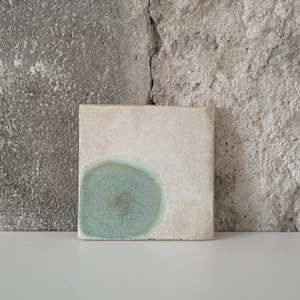 Aqua blue and white wall decor, Bathroom wall tile for minimalist home, Handmade ceramic tile for kitchen backsplash, Ceramic tile wall art