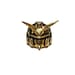 Gold color Anime Battle Mech Mask Stainless Steel Ring 