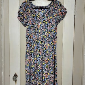 Blue Floral Talbots Dress