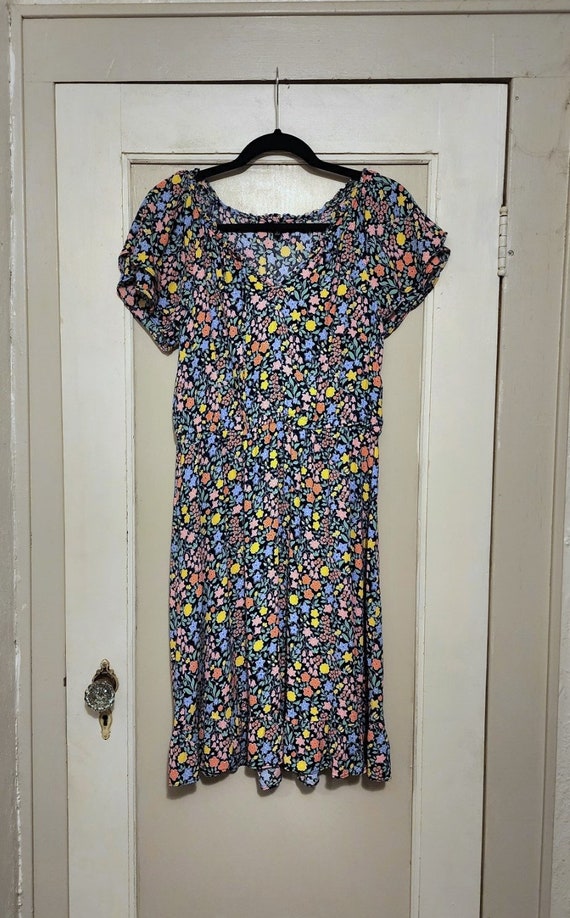 Blue Floral Talbots Dress