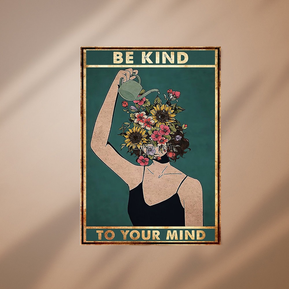 Vintage Be Kind To Your Mind Poster