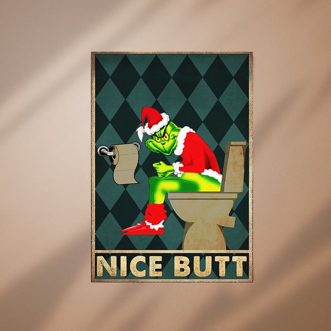 Grinch Poster Merry Christmas Poster Home Decor Wall Decor - Etsy