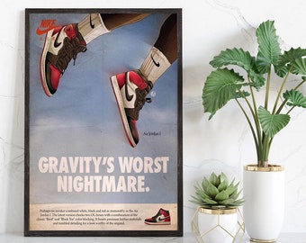 Nike Air Jordan shoes - poster Papyrus \\ 61 x 91 cm \\ Fine Art |  Bestsellers Patents \\ Sports posters | Apollo Posters