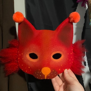 SAFIGLE Therian Mask Plush Cat Fox Mask Therian Realistic Therian Cat Mask  2023 Therian Stuff Animal Mask Halloween Mask Masquerade Mask Cosplay