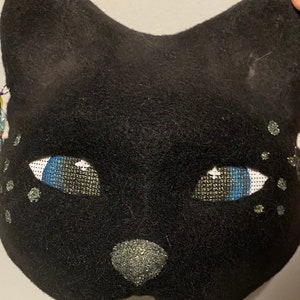 black cat therian mask 🐾  Cat mask, Cat fursuit, Animal masks