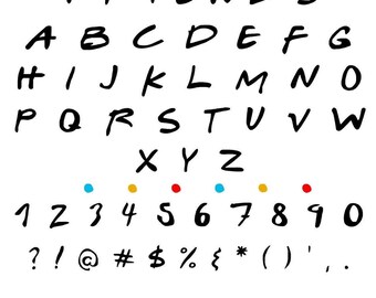 Download Friends Font Svg Etsy