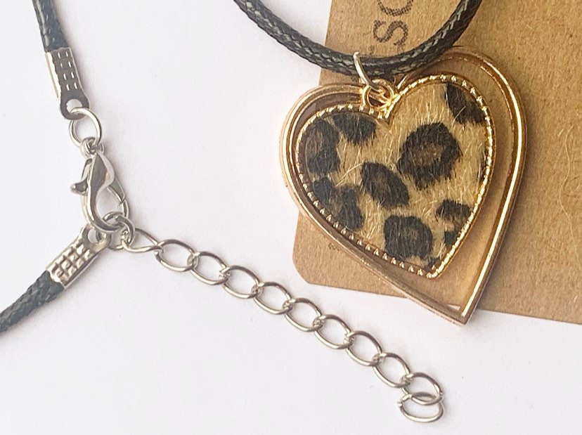 Leopard print necklace leopard necklace animal print Etsy