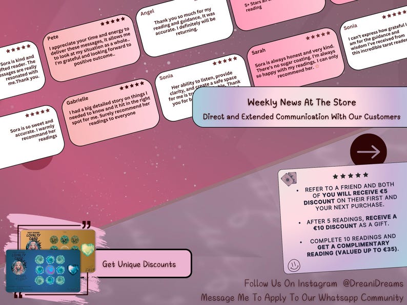 Do They Miss Me Reading - Ex Lover | In Separation | Looking for guidance | Closure | Reconciliation | Advice | Quick Reading | Soulmate
Love Reading for separation with audio available, reading with 46 to 70 cards with direct message, advice from higher self and guides, tools for cleansing and self-affirmations. 
Made in 24 to 72 Hours.