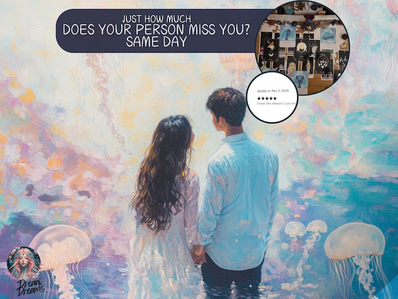 Do They Miss Me Reading - Ex Lover | In Separation | Looking for guidance | Closure | Reconciliation | Advice | Quick Reading | Soulmate
Love Reading for separation with audio available, reading with 46 to 70 cards with direct message, advice from higher self and guides, tools for cleansing and self-affirmations. 
Made in 24 to 72 Hours.