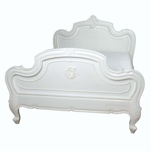 Caved Louis French White King Size Bed - Etsy