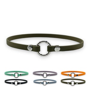 Branded collar "Classic" made of BioThane® for dog or control tags | thin & light