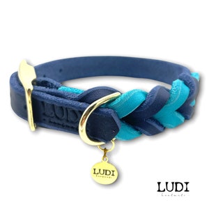 Halsband für Hunde personalisierbar mit Namen Handynr. 2-Farbig Side by Side Bild 7