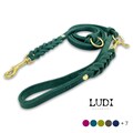Dog leash "Ludi" mini 12 mm wide | super light | made of soft and robust leather braided product logo