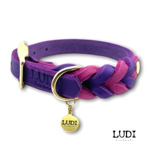 Halsband für Hunde personalisierbar mit Namen Handynr. 2-Farbig Side by Side Bild 8