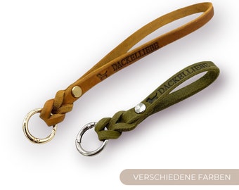 Schlüsselanhänger „Dackel - Edition“ | aus Fettleder | verschiedene Farben