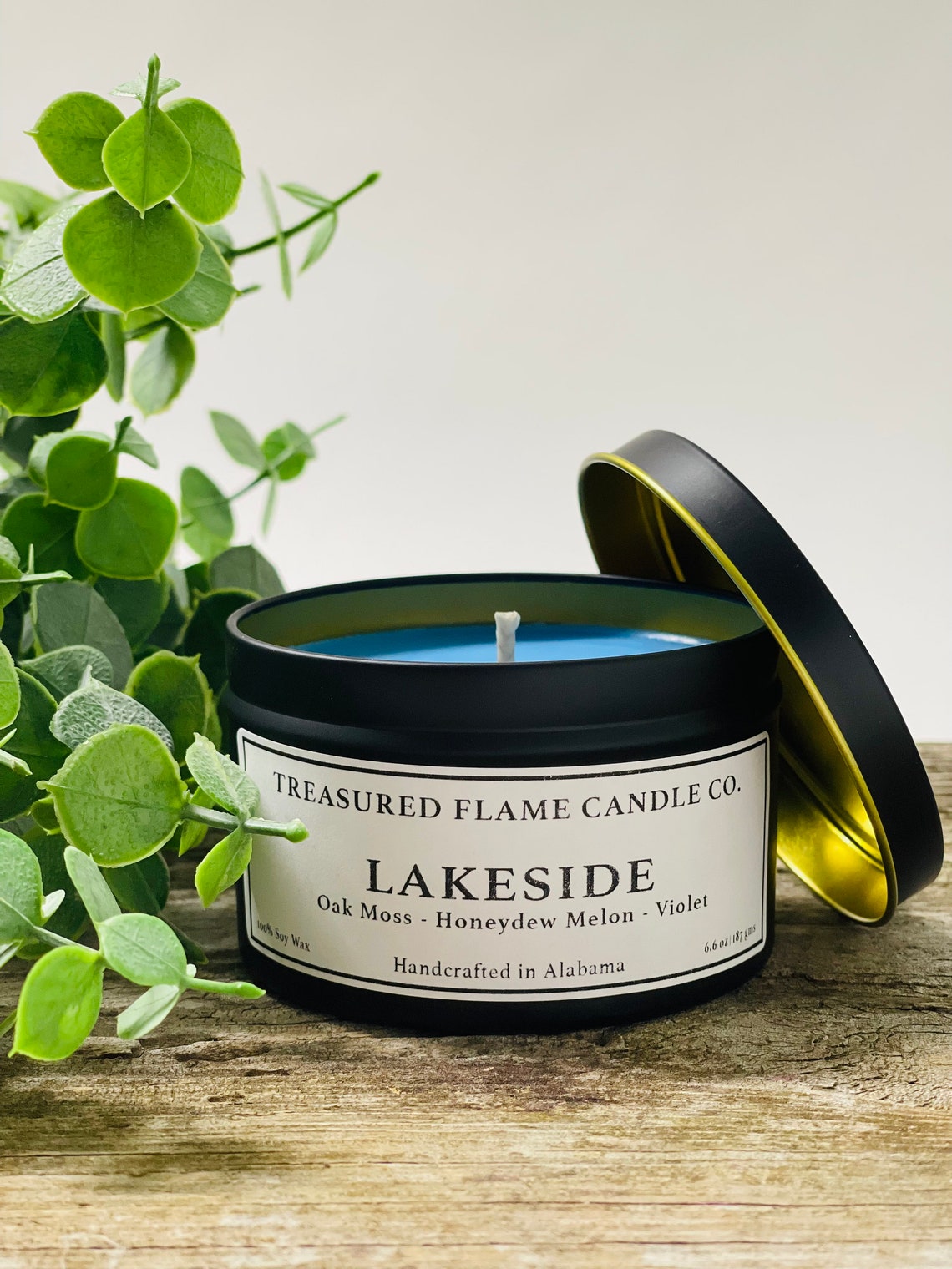Lakeside Scented Candle 8 Ounce Tin Etsy