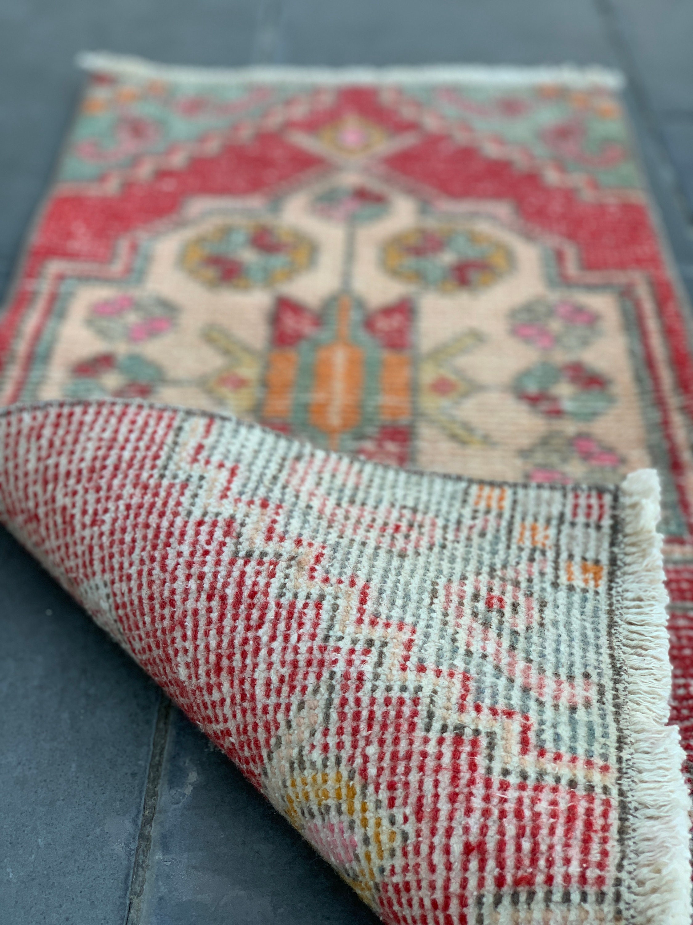 Vintage Rug, Neutral Rug, Turkish Small Rug,entry Rug, Bath Vintage Rug, Neutral Rug, Turkish Small Rug,entry Rug, Bath