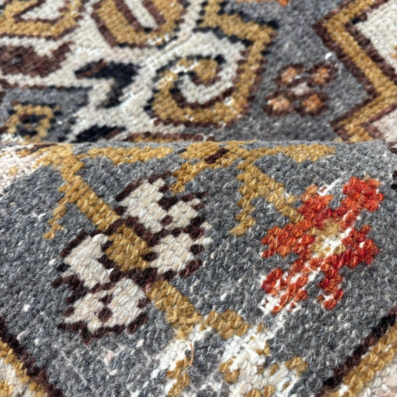 Turkish Rug Small Turkish Vintage Rug, 2x3.2 Ft Small Rug, Brown Camouflage Rug - Etsy UK