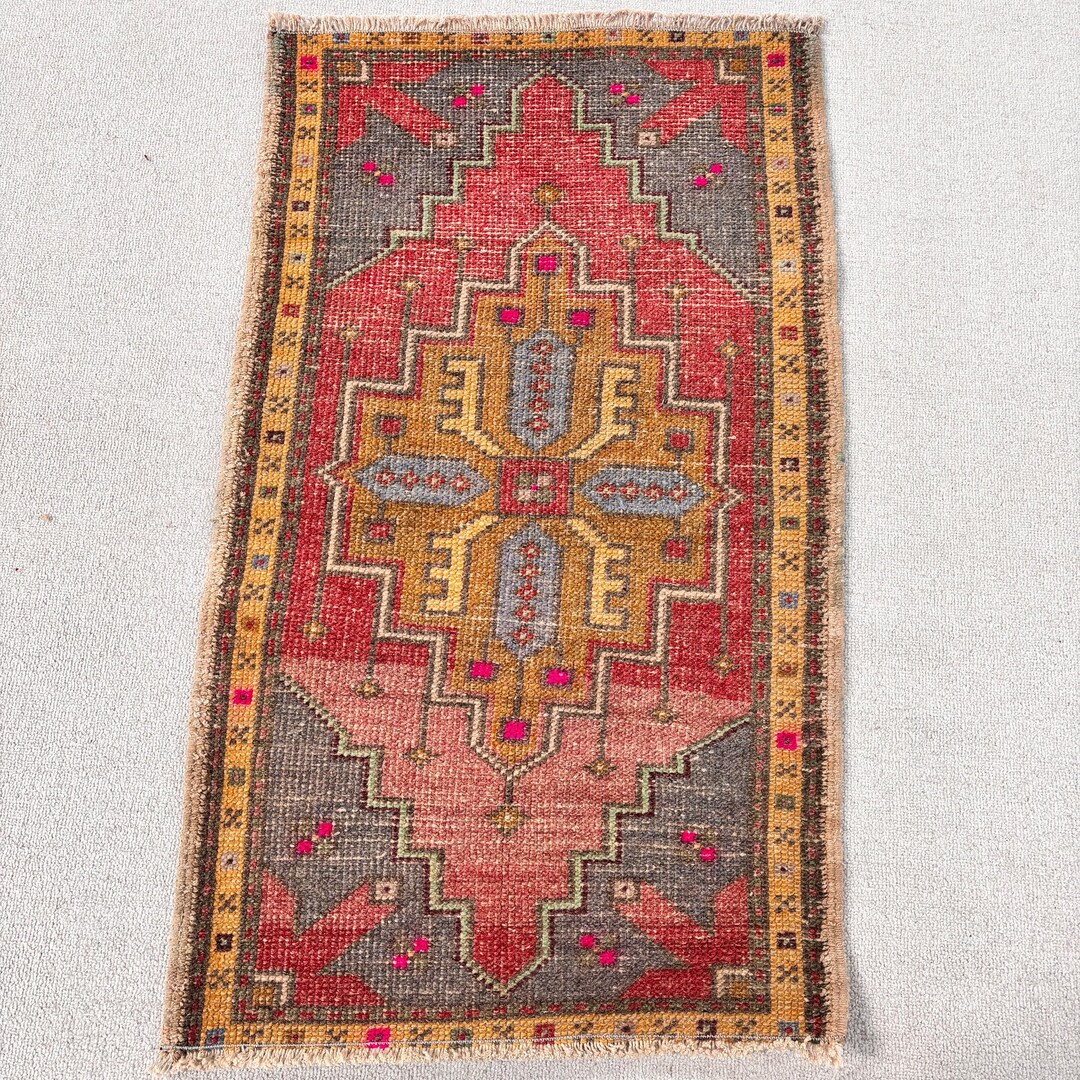 専用です　45×95 ViNTAGE TURKiSH RUG Vintage Turkish Rug 57x96cm Handmade 2x3ft Decor - Etsy