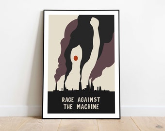 Rage Against the Machine Music Poster | Alternative Album Poster