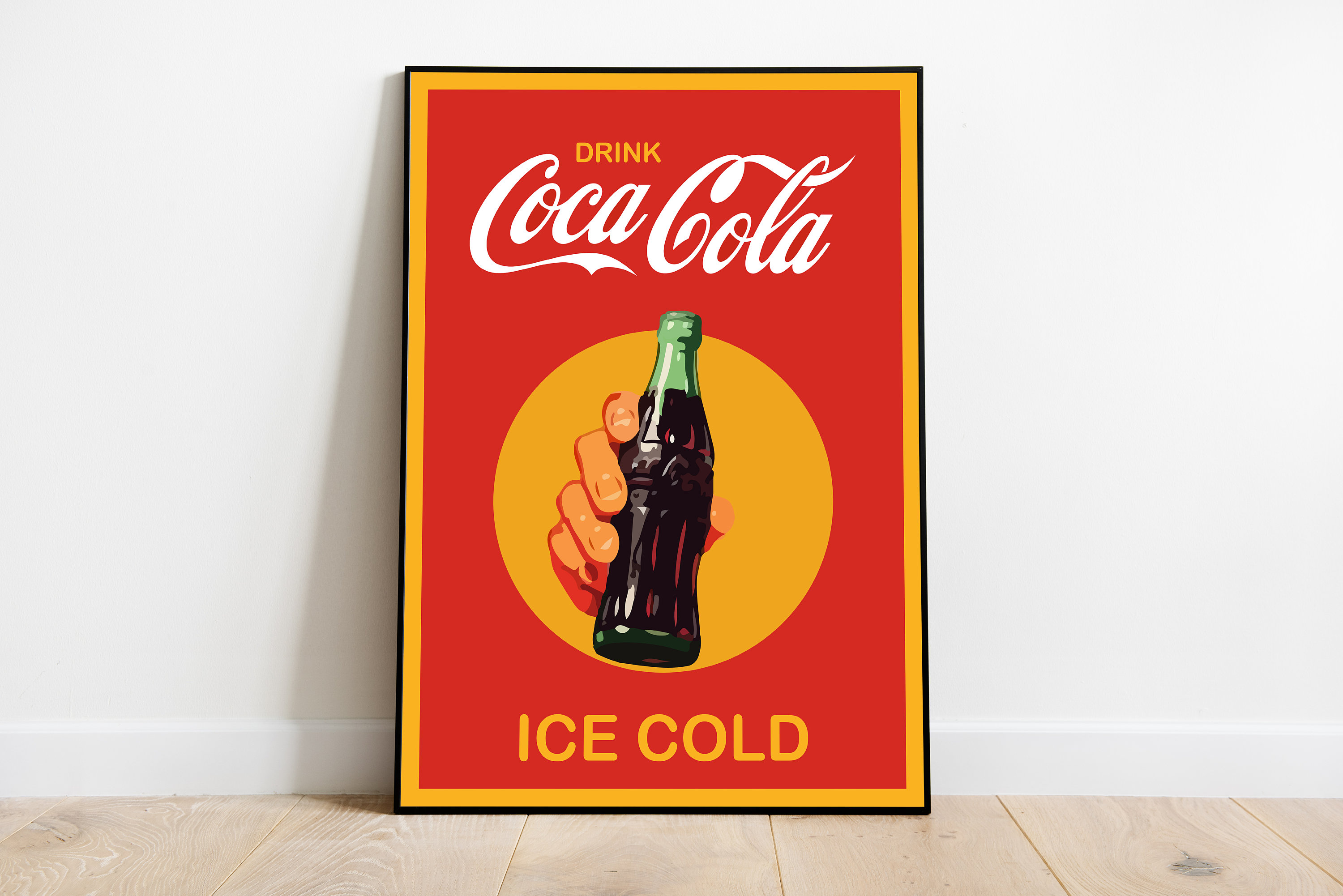 Coca Cola Vintage Poster, Pop Art Druck, Küche Druck, Vintage Wandkunst,  Retro Print, Art Deco Poster, Boho Dekor, handgemachtes Geschenk für ihn -  .de