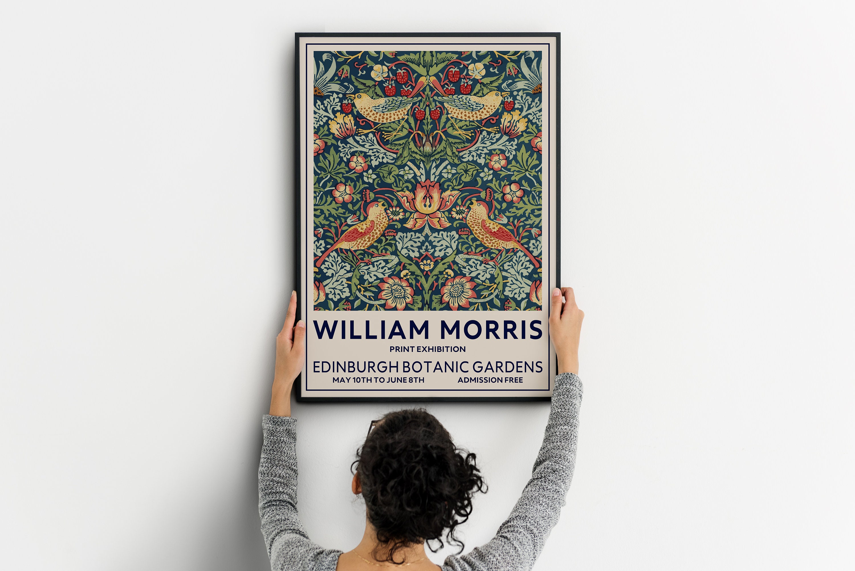 William Morris Exhibition Poster Edinburgh Poster Mid - Etsy