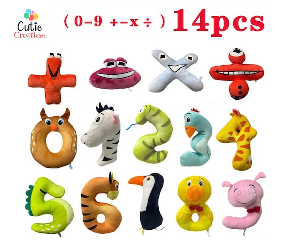 Alphabet Lore Plush, Alphabet Number Lore Plush Toys 0-9 Number,Alphabet  Plushies Toy for Fans Gift,Education Number for Kids 