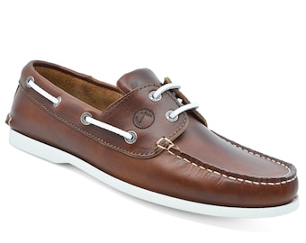 Men’s Boat Shoes Seajure Silistar Brown Leather