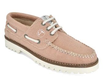 Seajure Women Hemp & Vegan Boat Shoe Pasjaca Pink