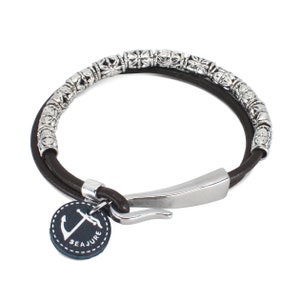 Seajure Double Leather Andaman Bracelet Brown